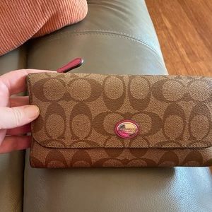 Coach canvas wallet